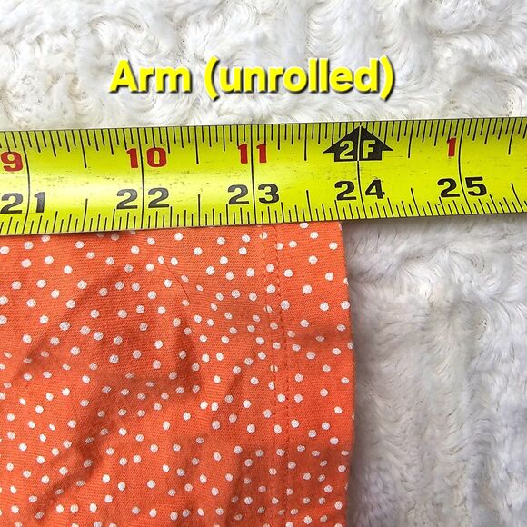 L.L.Bean Short/Long-Sleeve Blouse Coral/Orange Women's Size Large - Picture 12 of 13